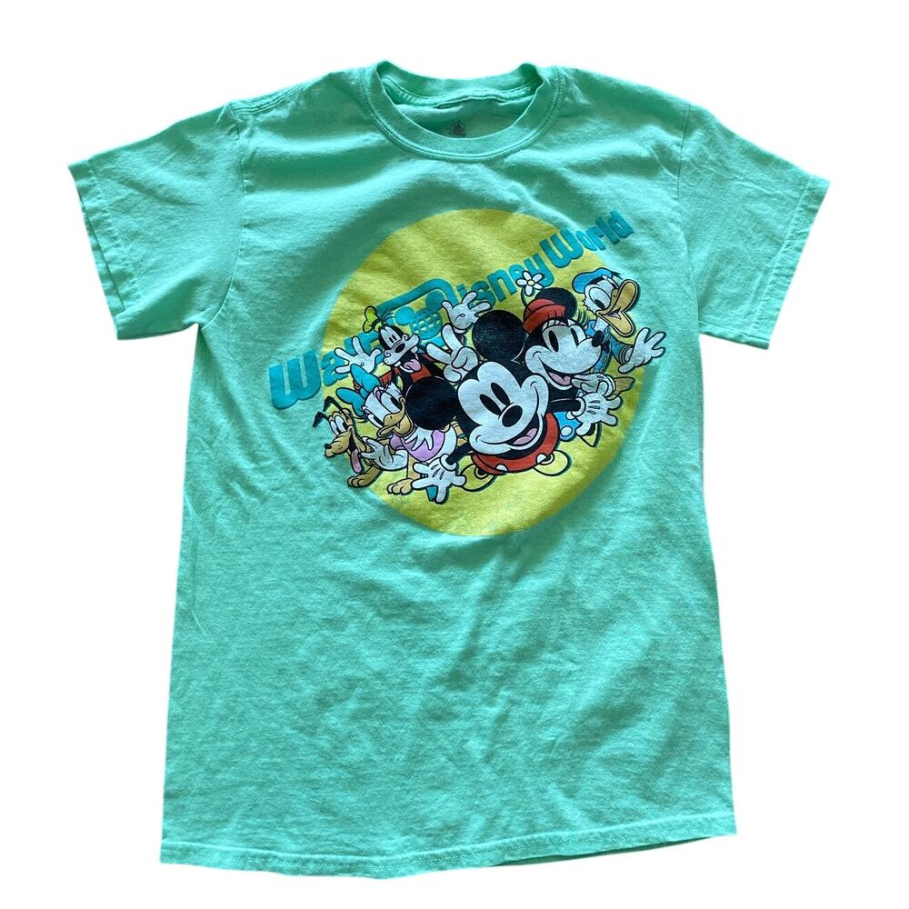 Walt Disney World Fab 5 T-Shirt Green size S